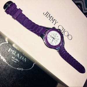 MICHELE TAHITIAN PURPLE JELLY BEAN WATCH IMPORTED